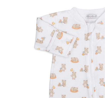 Footie W-Zip Beary Blessed Brown