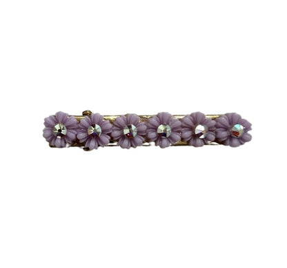 Crystallized Daisy Clips Lilac