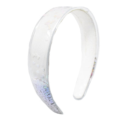Confetti Heart Headbands White