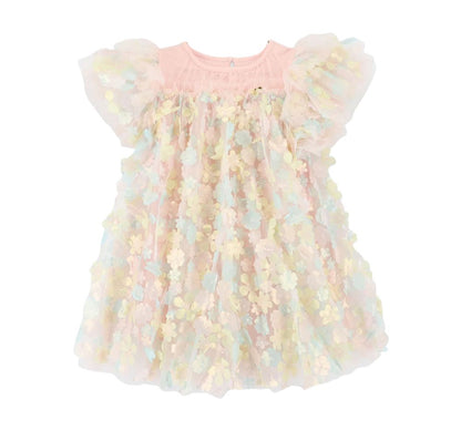 Marlowe 3D Multi Flower Tulle Dress