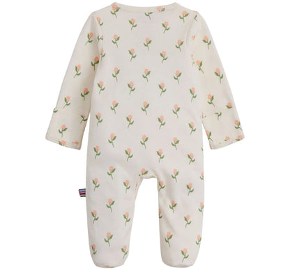 Floral Chicken Tender Org Cot Magnetic Footie