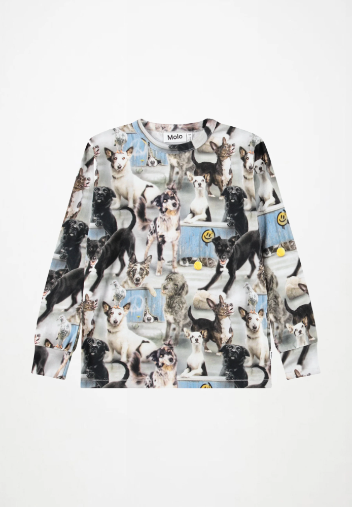 T-shirt Long Sleeve Rill Curios Dog
