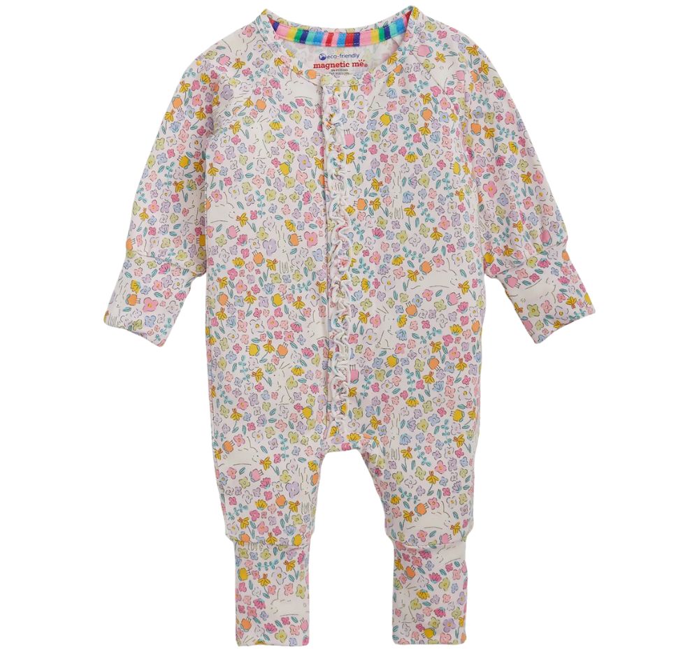 Bunny Blossom Magnetic Ruffle Footie