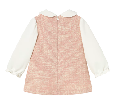Vestido Combinado Con Punto Tweed Petisui