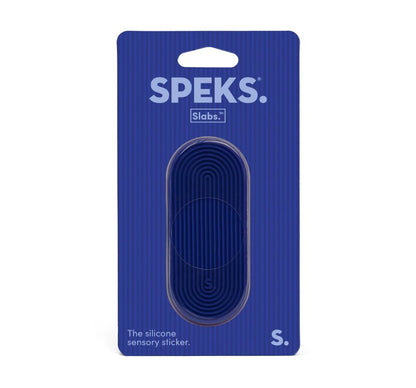 Slabs Silicone Sensory Sticker Groove Dark blue