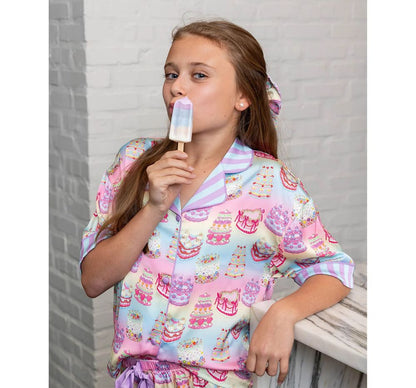 Kids Its My Party Short Sleeve Short Set