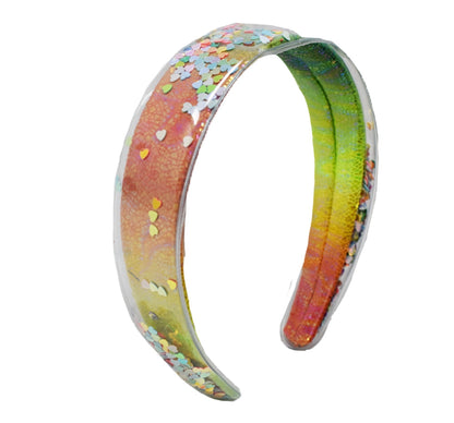 Confetti Heart Headbands Multi Tie Dye