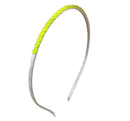 Crystallized Headband White Crystal Yellow