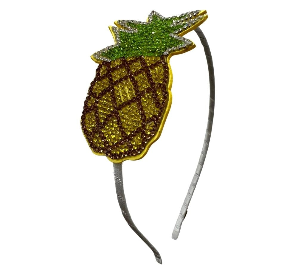 Crystal Emoji Headband Pineapple