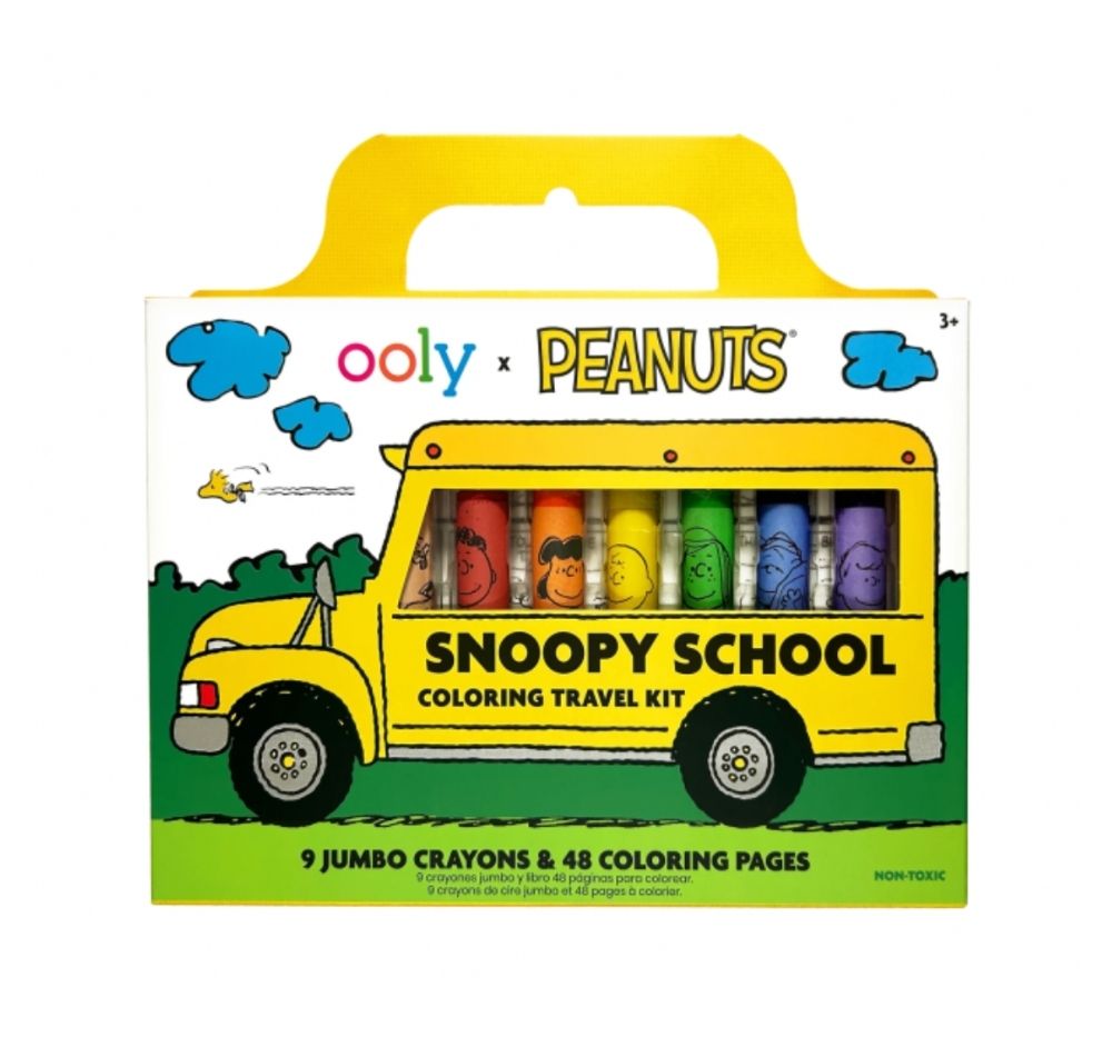 Snoopy School Coloring Travel Kit