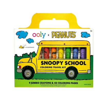 Snoopy School Coloring Travel Kit