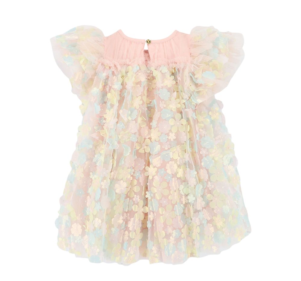 Marlowe 3D Multi Flower Tulle Dress