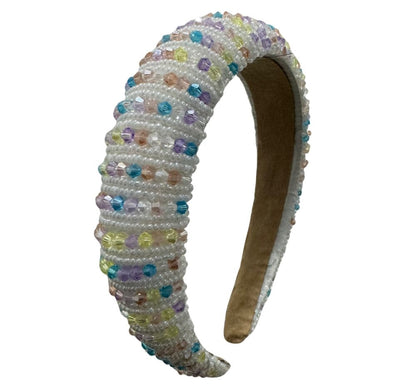Full Pearl Headband White-Pastel