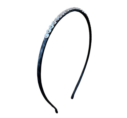 Crystallized Headband Black Crystal White