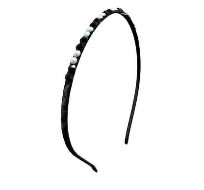 Crystallized Headband Black Pearl-Crystall