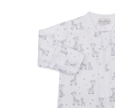 Footie W-Zip Just Giraffes Silver