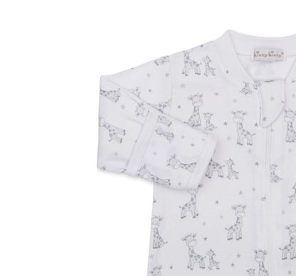 Footie W-Zip Just Giraffes Silver