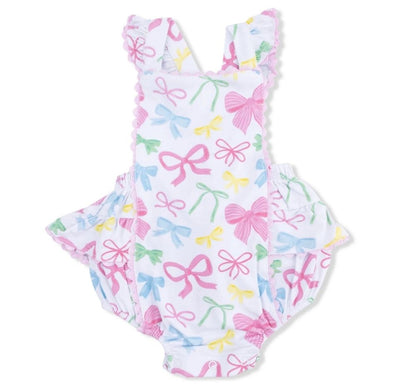 Sweet Bows Ric Rac Ruffle Sunsuit