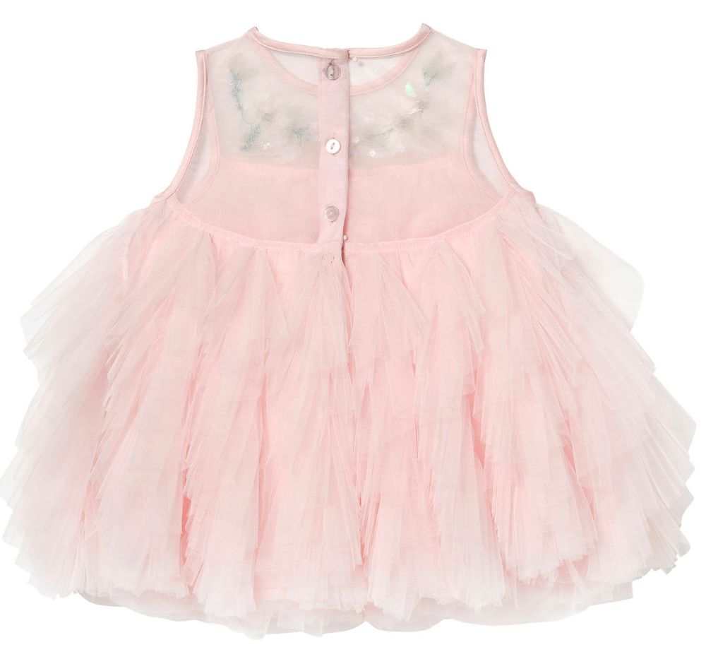 Bebe Iridescente Muse Tulle Dress