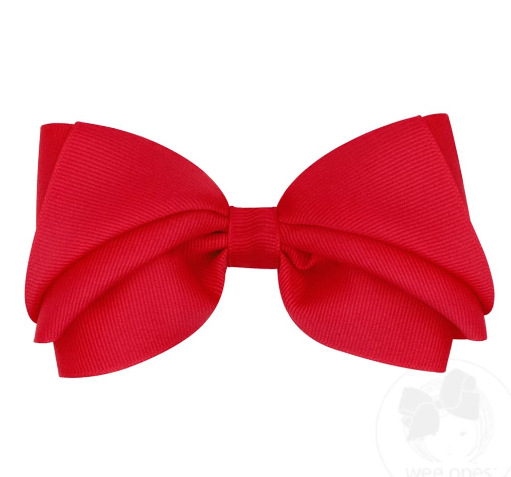 Mini Kng Org/Gg Overly Pleated Red Bow