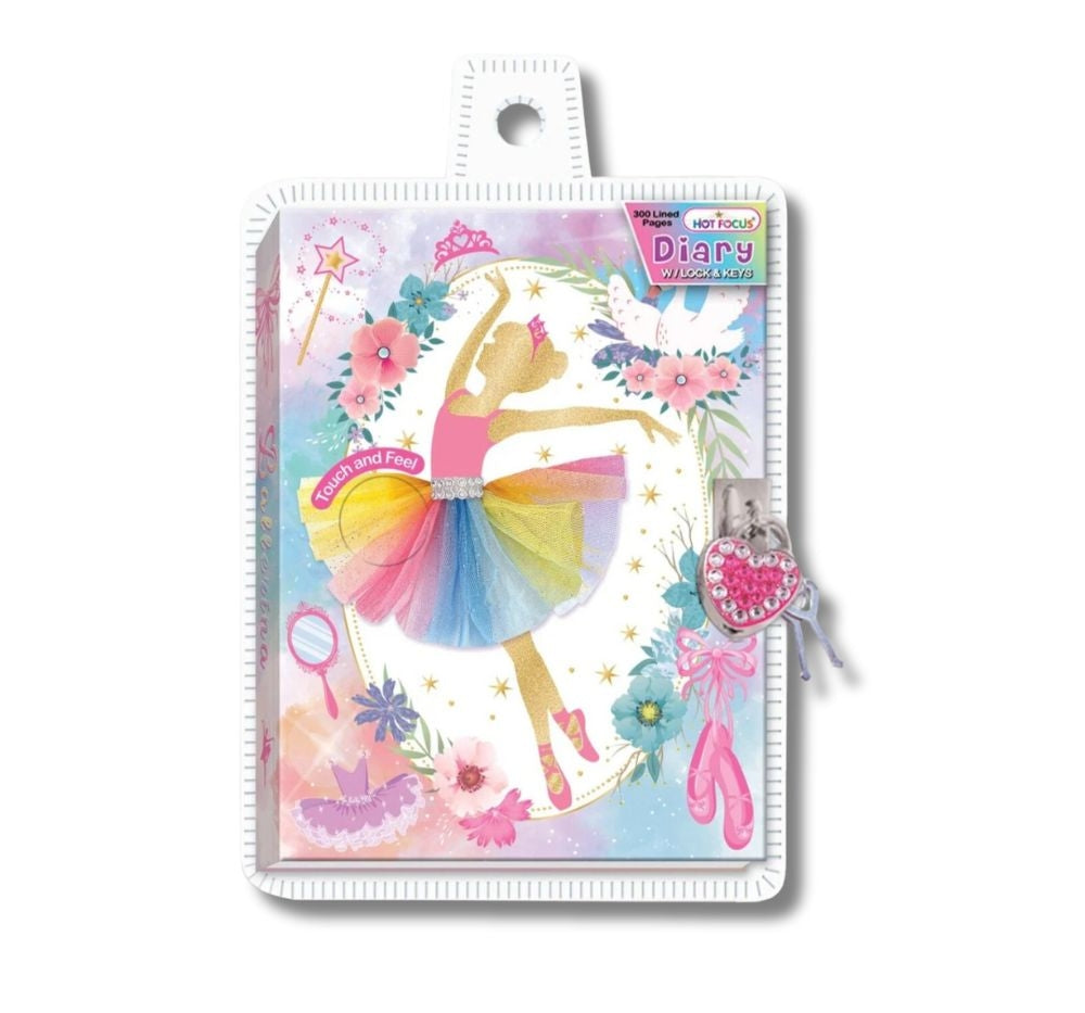 Diary With Lock & Keys Ballerina Beauty