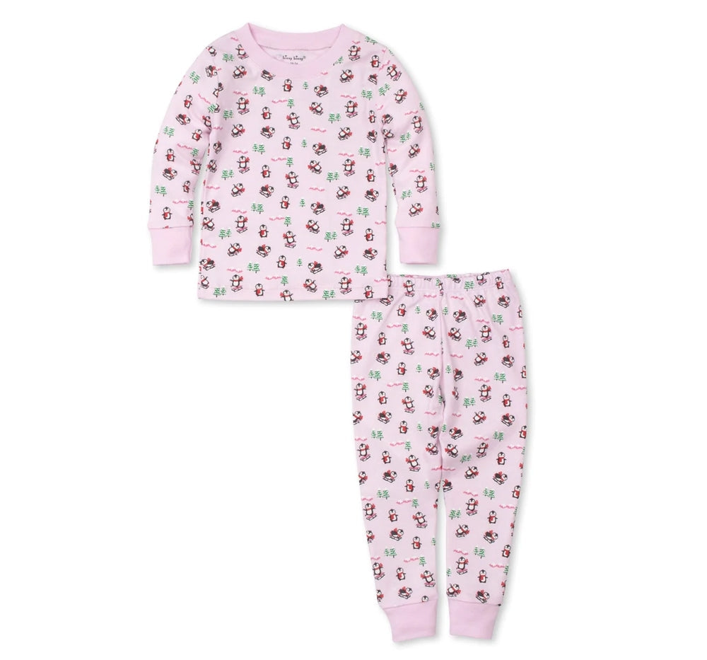Pajama Set Slippery Slopes Multi Pink