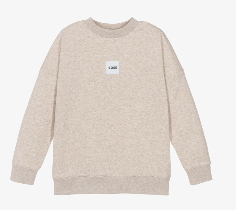 Sweatshirt With Square Woven