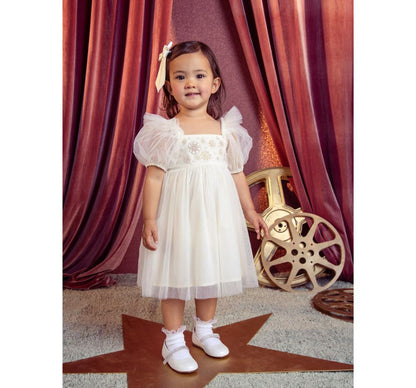 Bebe Daffodil Dream Tulle Dress