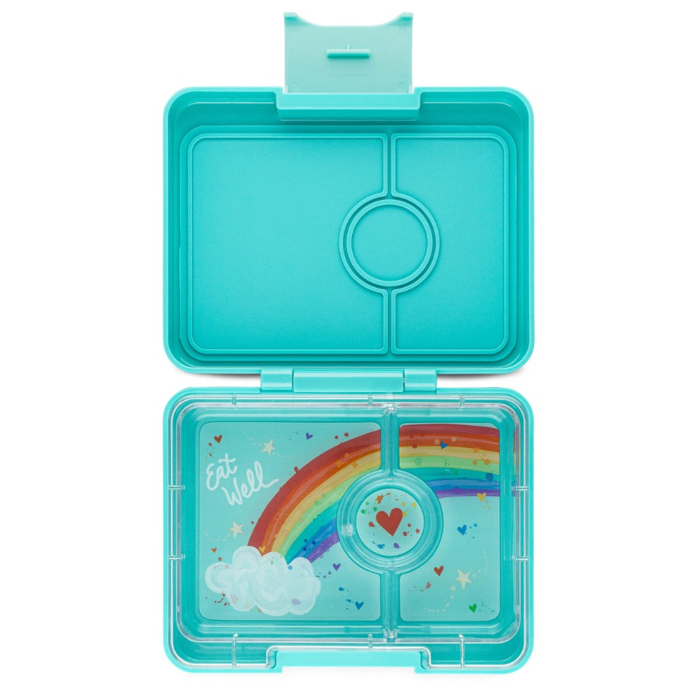 Yumbox Snack Misty Aqua Rainbow