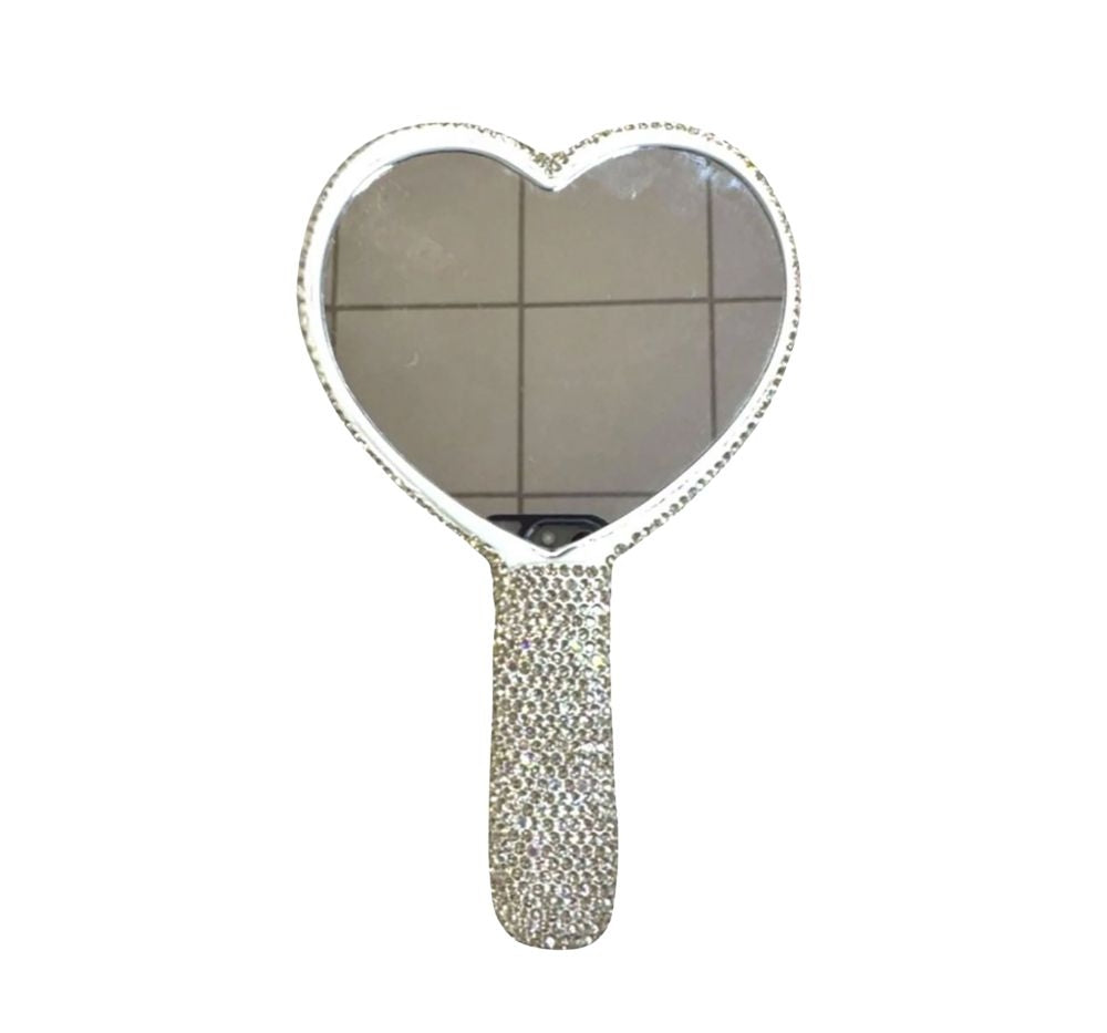Small Heart Mirror Silver