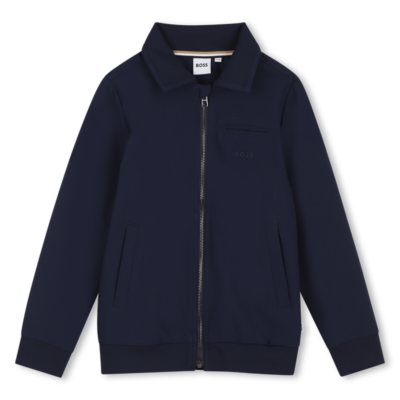 Zip Cardigan Jacket Navy