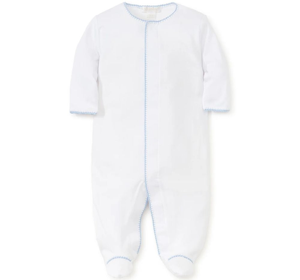 Premier Basics Footie White/Lt Blue