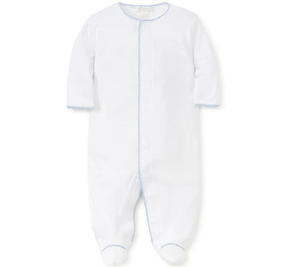 Premier Basics Footie White/Lt Blue