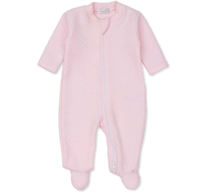 Footie Jacquard Cremallera Rosa