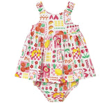 Vestido Estampado con Braguita