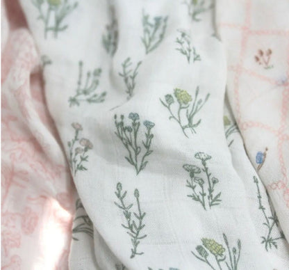 French Floral 3 Pack Silky Soft Swaddles