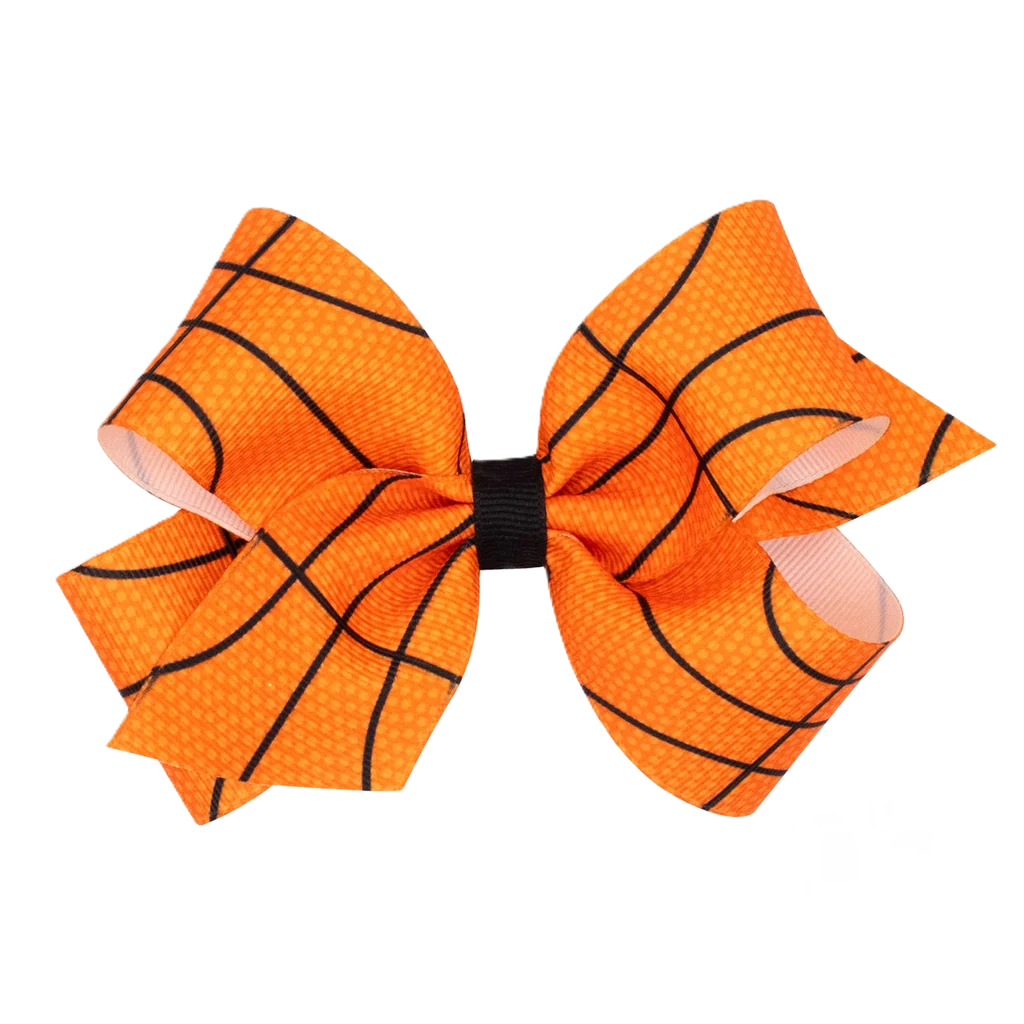 Med Sports Prnt Basketball Bow