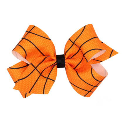 Med Sports Prnt Basketball Bow