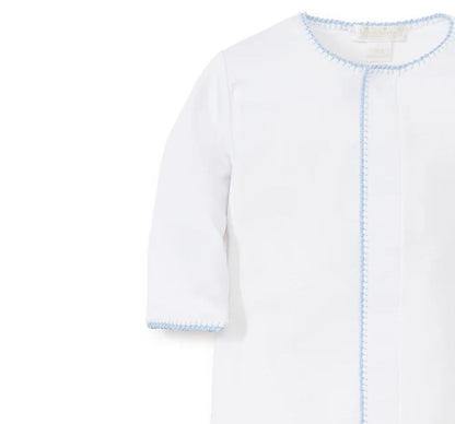 Premier Basics Footie White/Lt Blue