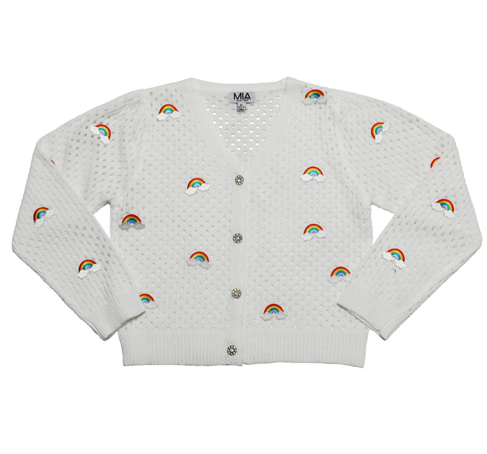 Rainbow Sweater White
