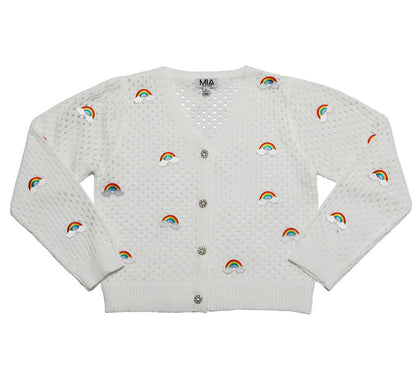 Rainbow Sweater White
