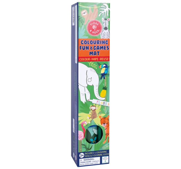 Colouring Fun & Games Mat Jungle