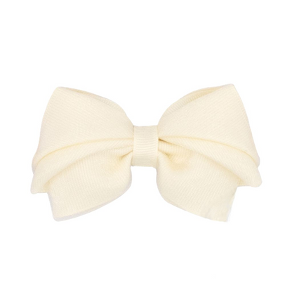 Sml Org/Gg Overly Pleated Off White Bow