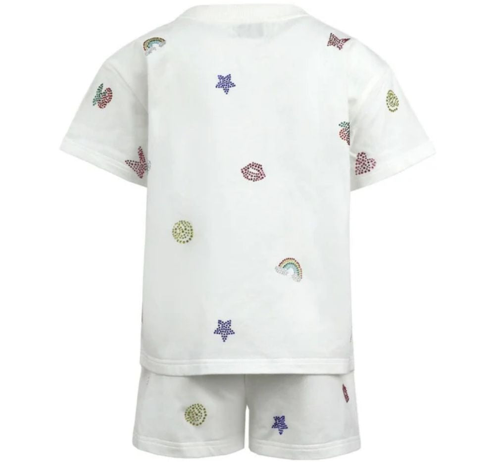 Crystal Doodle Short Set