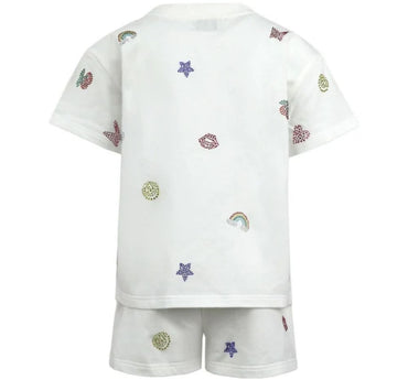 Crystal Doodle Short Set