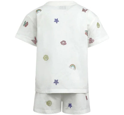 Crystal Doodle Short Set