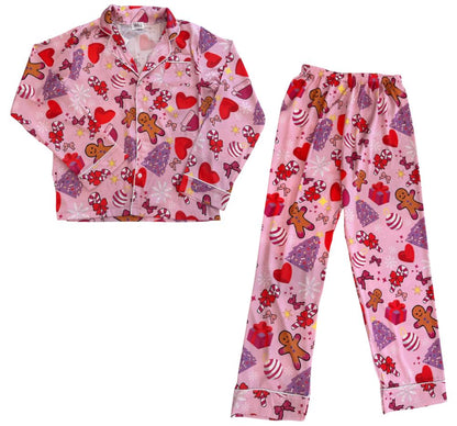 Womens Lola S Christmas Silky Set