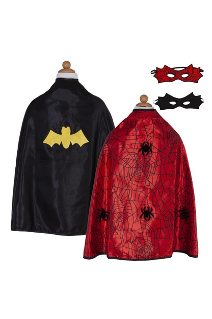 Reversible Spider/Bat Cape & Mask 4-6