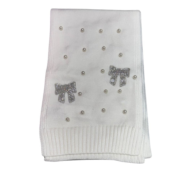 Ivory Crybow Pearl Scarves