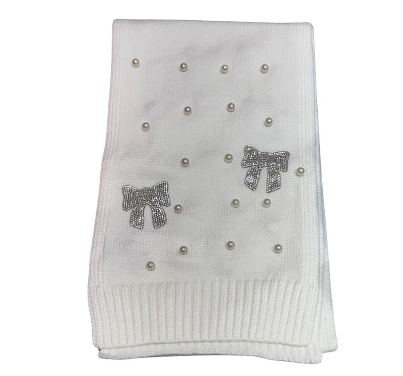 Ivory Crybow Pearl Scarves